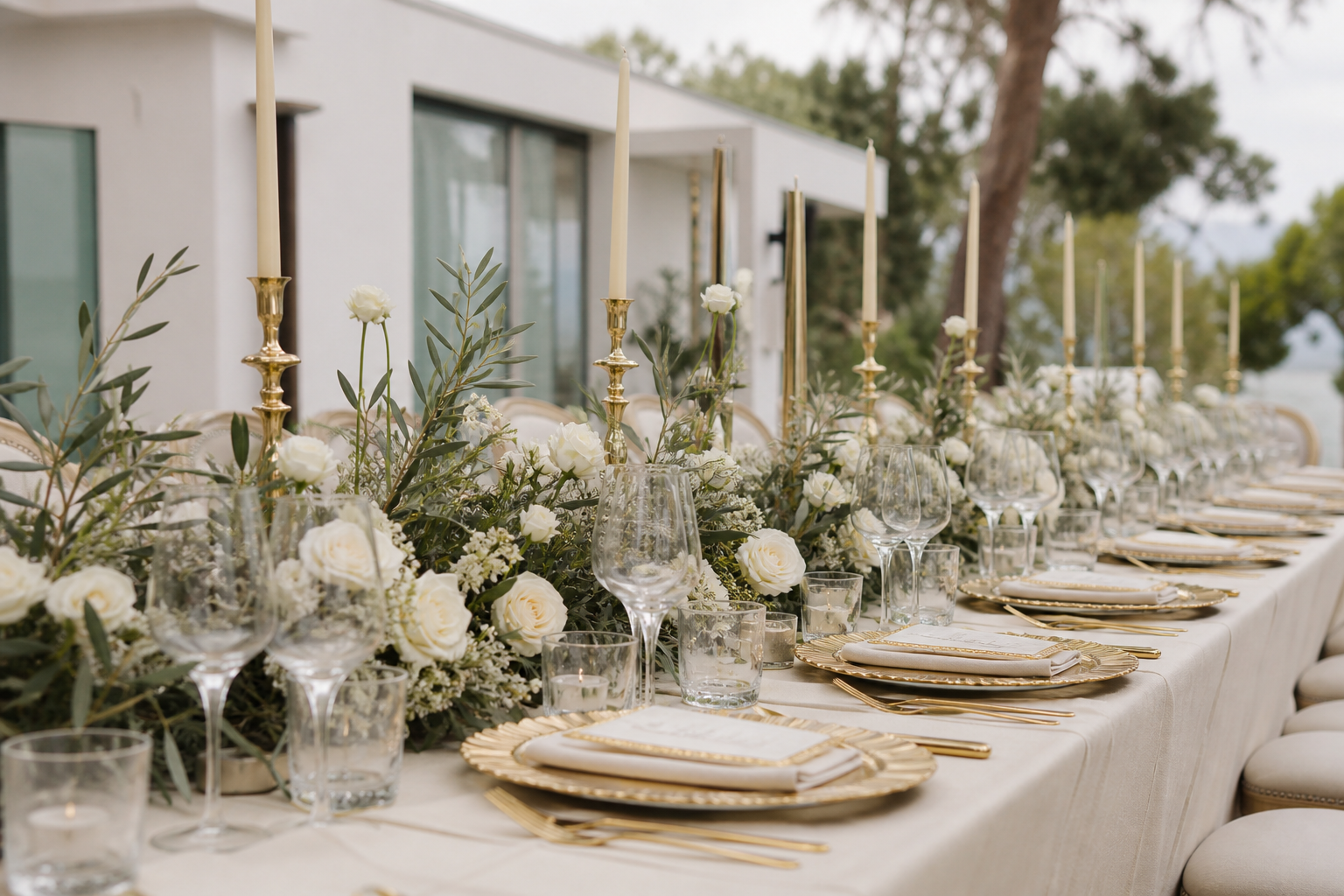 Reception table setting